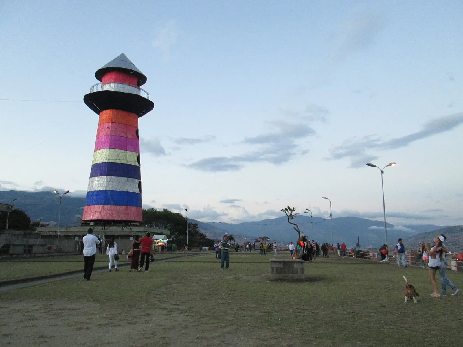 The replica colonial village of Pueblito Paisa on top of Cerro Nutibara in Medellín